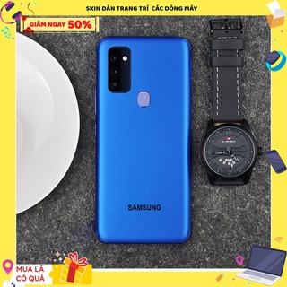 Skin dán full lưng và viền cho samsung a21s / samsung a20 / a20s - đủ màu