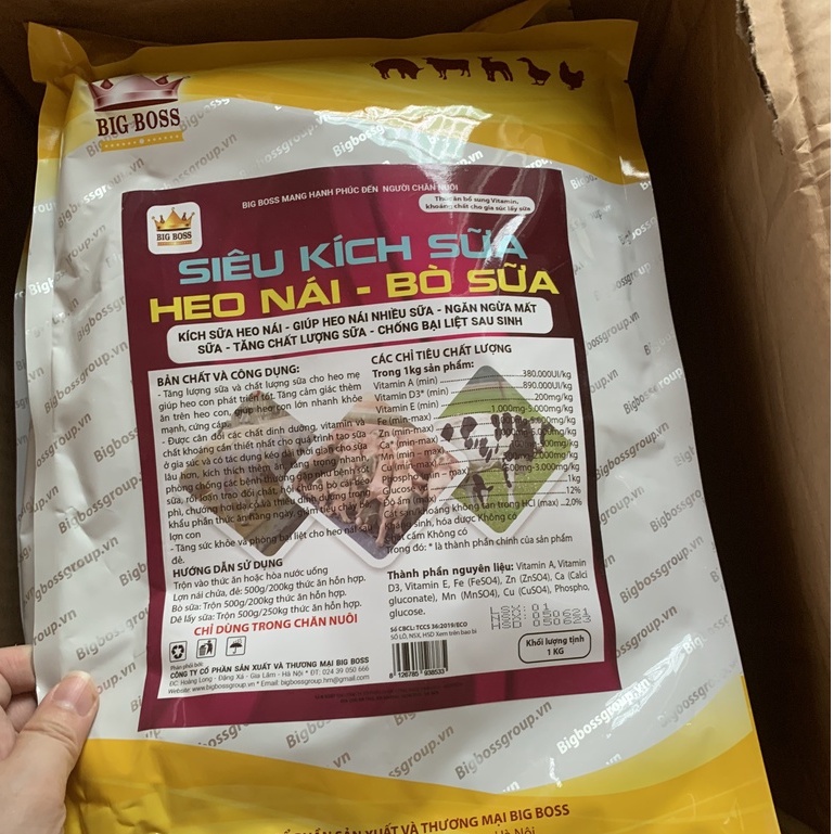 Siêu Kích Thích Sữa Heo Nái, Bò Sữa, Ngăn Ngừa Mất Sữa, Tăng Chất Lượng Sữa, Chống Bại Liệt Sau Khi Sinh