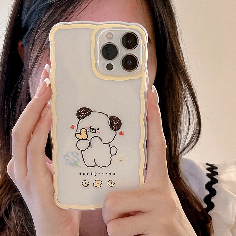 Ốp lưng iphone Ốp Điện Thoại Họa Tiết Sóng Biển Lớn Sáng Tạo Cho iPhone 13Pro 11 12 xr 6 7 8plus 14 Dinuo case