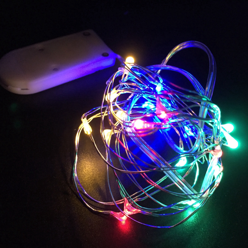 Dây đèn LED dài 1/2/3M sử dụng pin dùng cho trang trí tiện dụng chất lượng cao