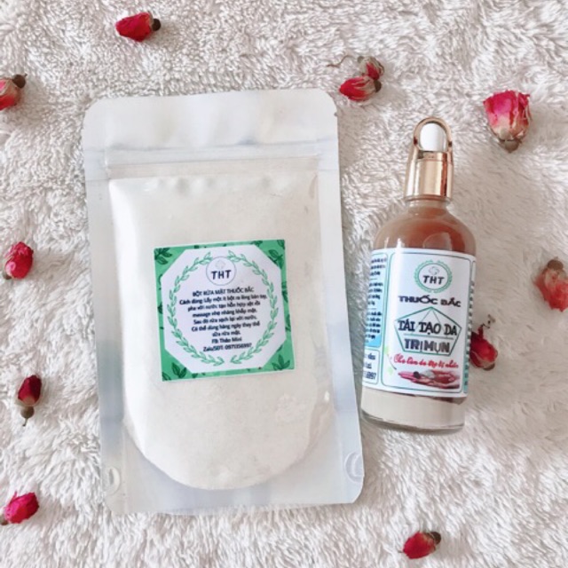 🌿Combo: Bột thảo mộc rửa mặt 100gr và Thuốc bắc tái tạo da 110ml 🌿 handmade | BigBuy360 - bigbuy360.vn