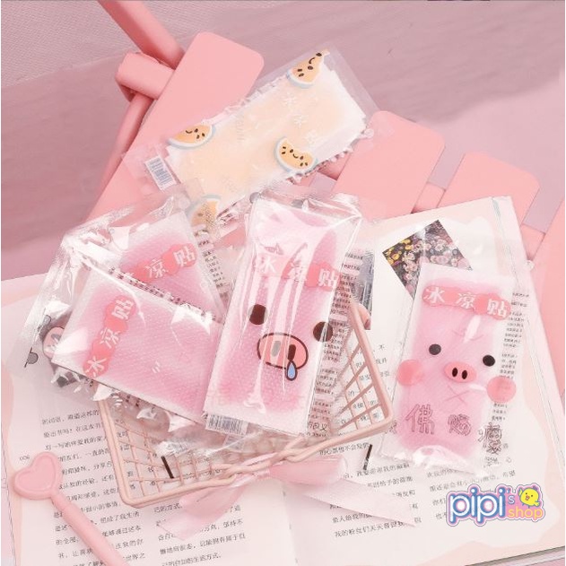 Túi 2 miếng dán làm mát cơ thể, chống nóng, hạ sốt