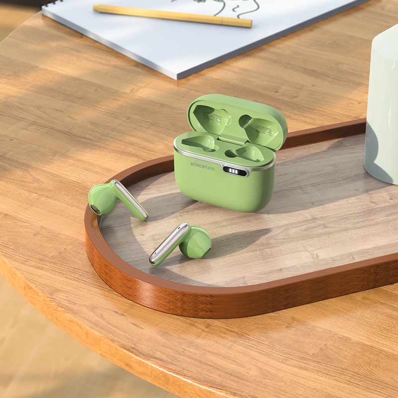 Tai Nghe Không Dây Borofone BW12 TWS Bluetooth 5.1 Hi-Fi Kèm Mic Có Đèn LED