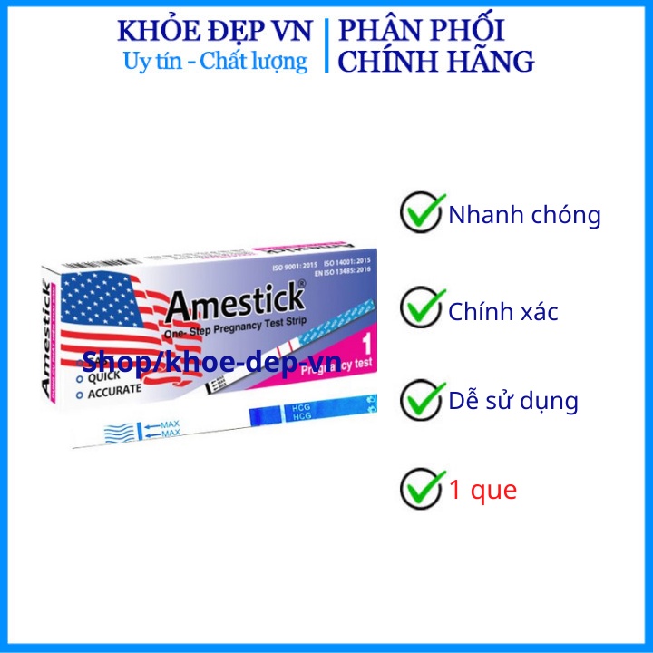 Que thử thai HCG nhanh chóng , tiện lợi, chính xác 1 que (che tên khi giao hàng)