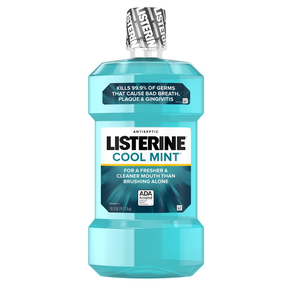 Nước súc miệng Listerine Cool Mint 1,5L của Mỹ