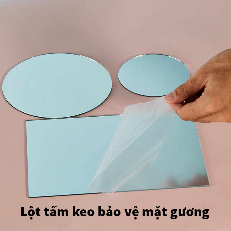 Tấm gương acrylic đạo cụ chụp ảnh, trang trí decor homestay, quán cafe (có 6 mẫu lựa chọn)