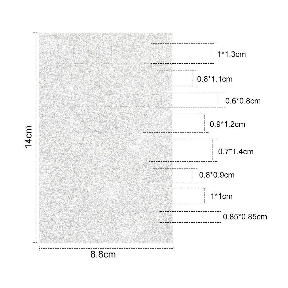 Giấy Dán Trang Trí Móng Nghệ Thuật Tự Dính Hình Giọt Nước Màu Aurora