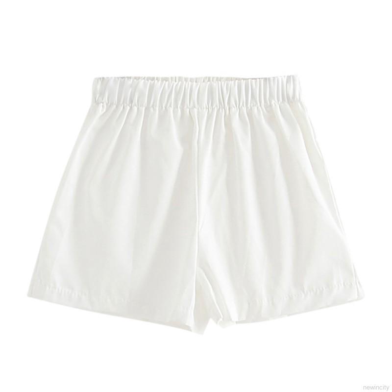 Bộ áo sát nách in hoa + quần ngắn màu trắng cho bé gái