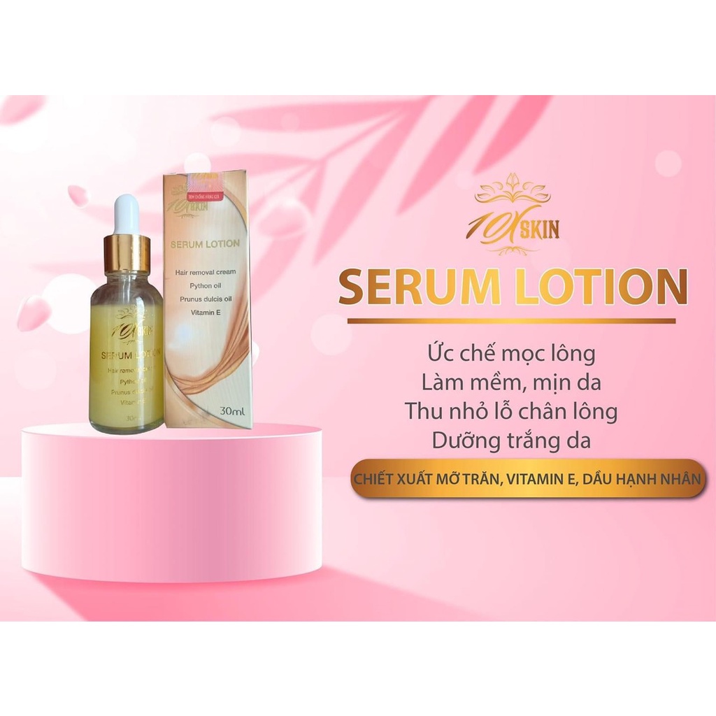 Serum mỡ trăn ức chế lông mọc