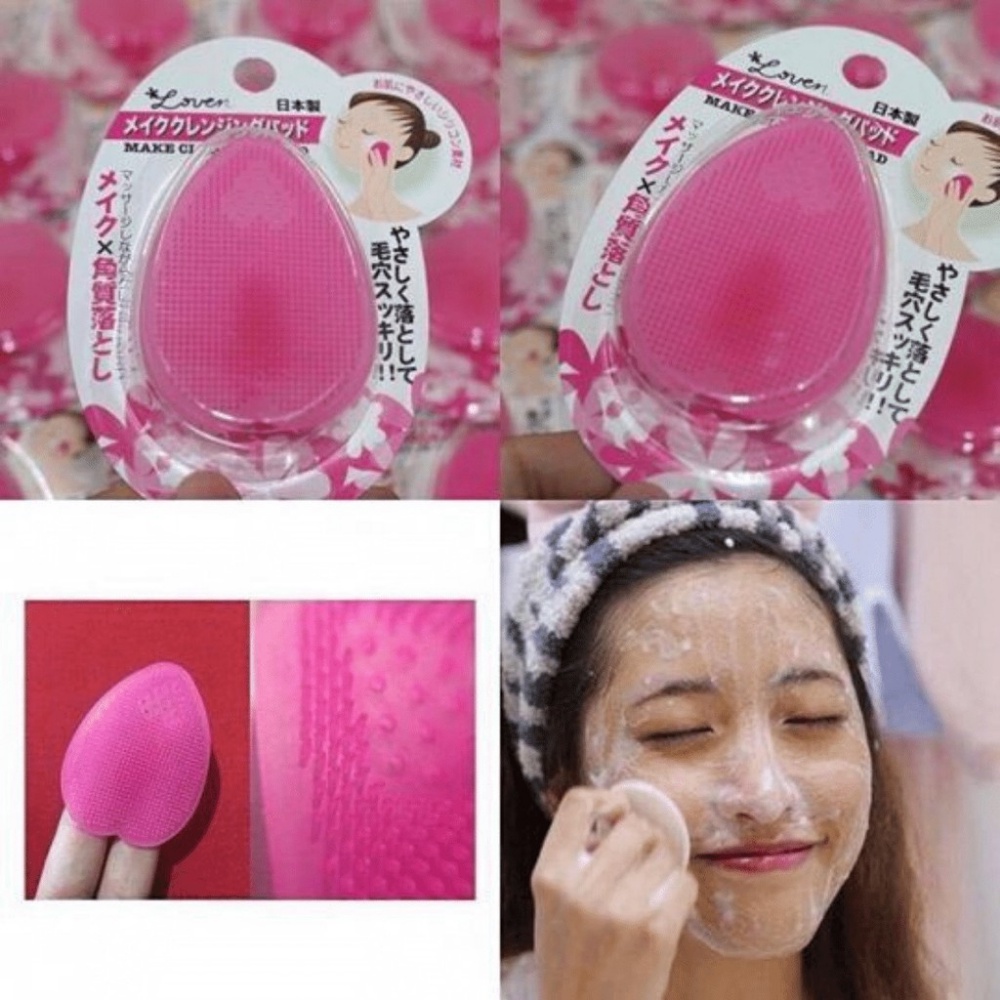 Miếng rửa mặt Silicon Seiwapro Loven Make Cleansing Pad Nhật Bản Kimochi Store