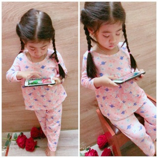 combo 5 bộ tay dài cho bé gái