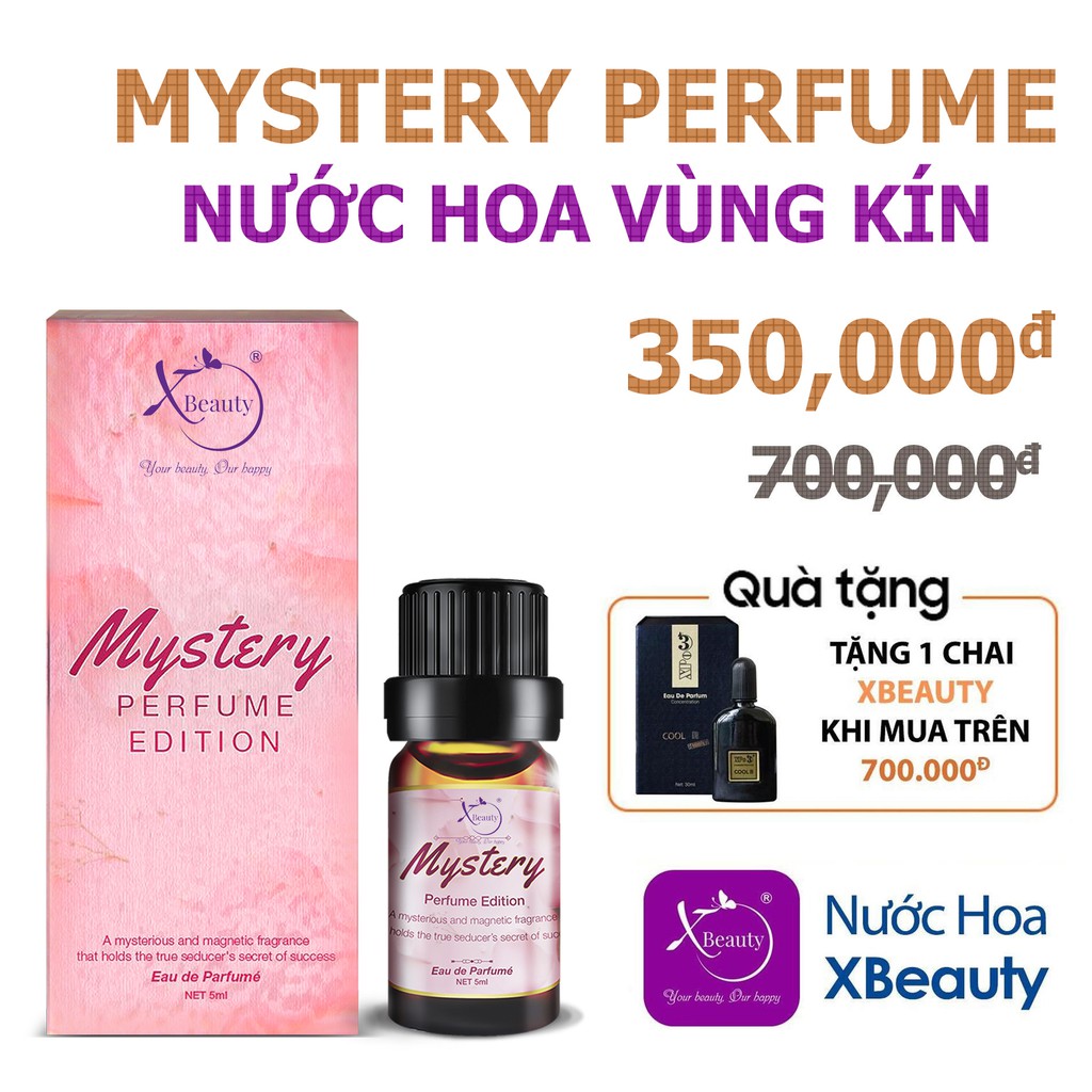 Nước hoa vùng kín Nam Nữ XBeauty Mystery【CÓ CHE TÊN. Chiết xuất từ hương hoa thiên nhiên không kích ứng | Thế Giới Skin Care