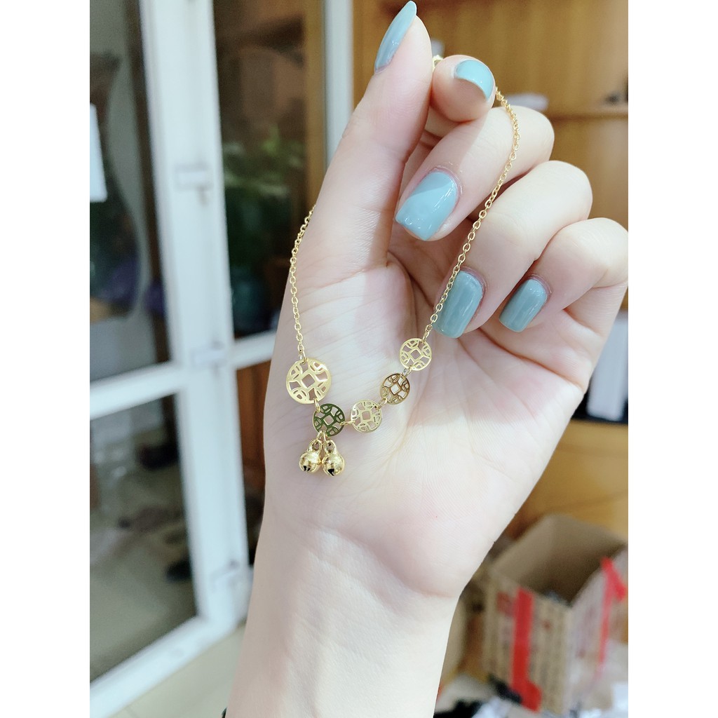 [Mã FAMAYFA giảm 10K đơn 50K] Lắc chân titan, lắc chân quả chuông xinh , Lc09 | BigBuy360 - bigbuy360.vn