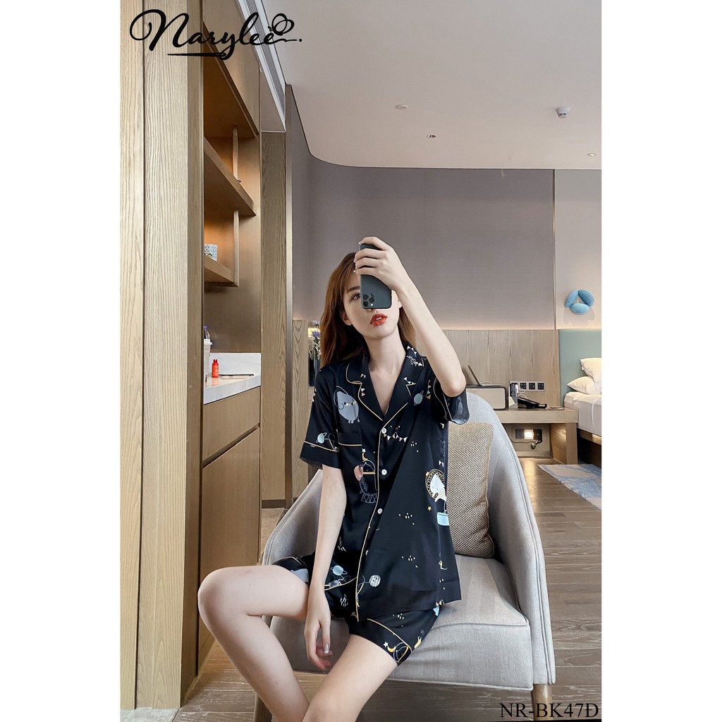 Bộ đồ lụa mặc nhà Narylee NR-Bk27