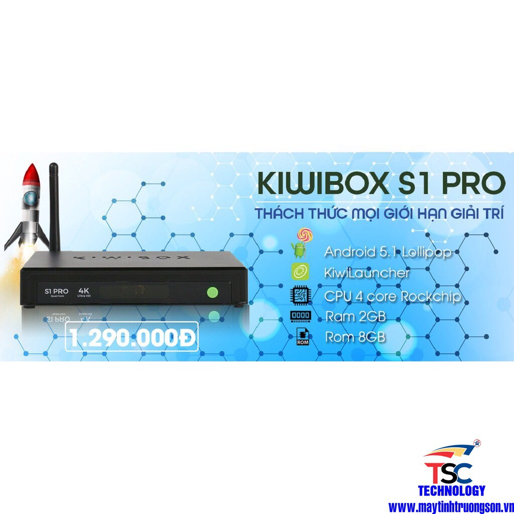 Tivibox Kiwi S1 Pro (FULL BOX) Hàng Chính Hãng Check Được Serial