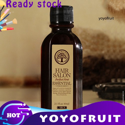 <YOYO Beauty>60ml Damaged Dry Hair Repair Treatment Essential Oil Hair Care Nourish Scalp