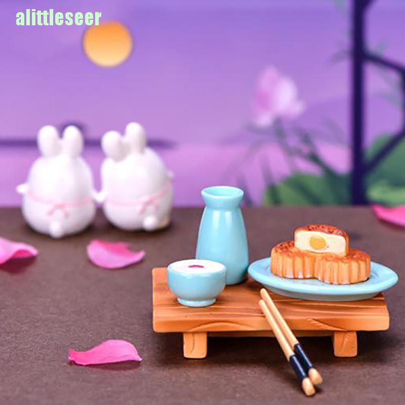 [REE] Tượng Thỏ Mini Trang Trí Vườn Mùa Thu