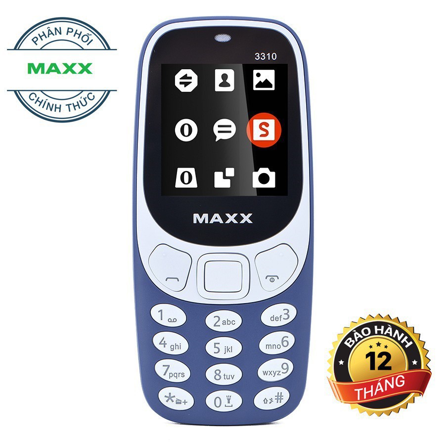 Điện Thoại MAXX N3310 2 Sim - Thiết Kế Độc Đáo Và Đẹp Mắt -FM Không Cần Tai Nghe-Nghe Nhạc-Đầy Đủ Tính Năng