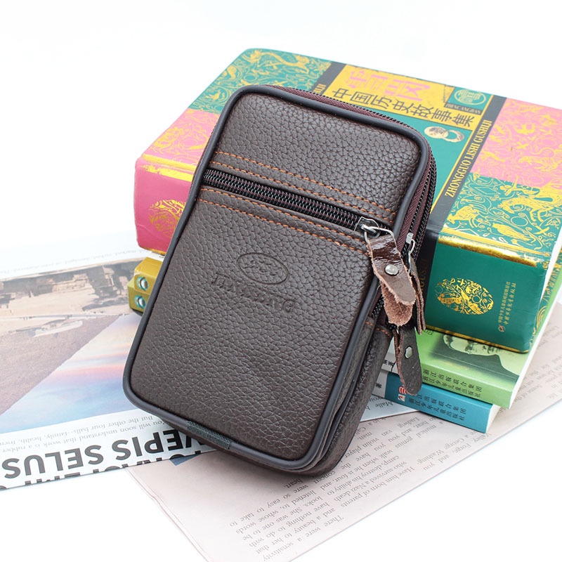 Túi Da Pu Đựng Điện Thoại Đeo Hông Chống Thấm Nước Sức Chứa Lớn Tiện Dụng Ốp