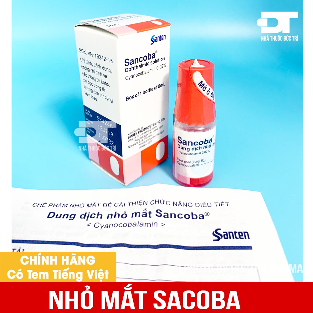 Nhỏ mắt Sancoba. Hàng chính ngạch công ty phân phối - [ Quầy Thuốc Bảo Lâm ]