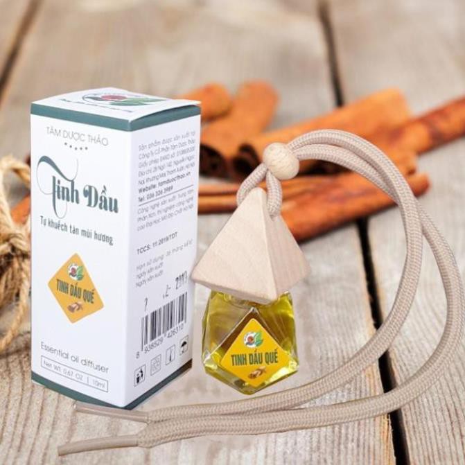 Tinh dầu Quế tự khuếch tán 10ml Tâm Dược Thảo thơm phòng, khử mùi, treo xe ô tô