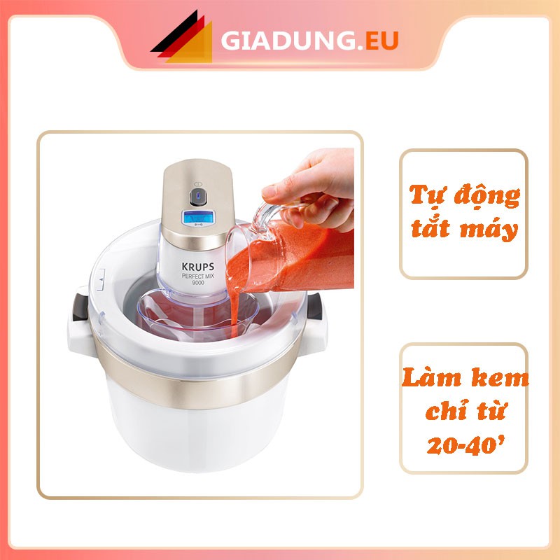 [Mã ELHADEV giảm 4% đơn 300K] Máy làm kem Krups GVS241 Ice Cream Maker