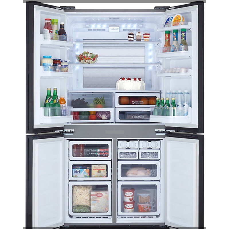 Tủ lạnh Sharp 4 cánh SIDE BY SIDE inverter SJ-FX631V-SL 🌺🌺🌺 hàng chính hãng, bảo hành 12 tháng