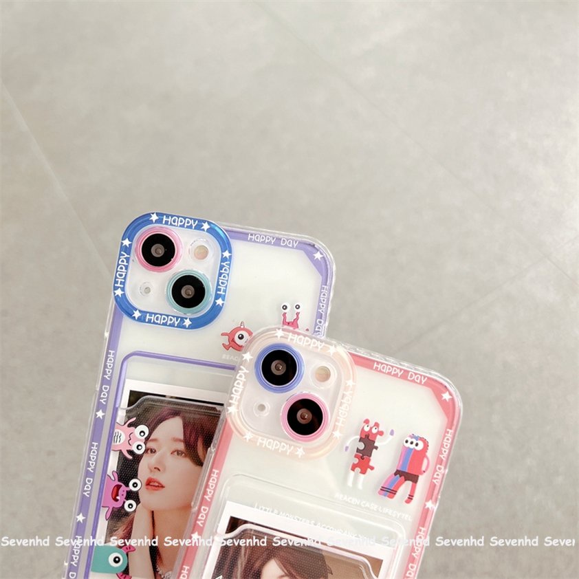 Ốp Điện Thoại Dẻo Trong Suốt Họa Tiết Hoạt Hình One-Eye Cho iPhone 14 13 12 11 Pro Max X XR Xs Max 8 7 6 6s Plus SE 2020