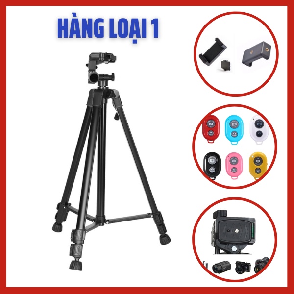 Giá đỡ chụp ảnh điện thoại tripod 3 chân, gậy livestream chụp ảnh tự sướng