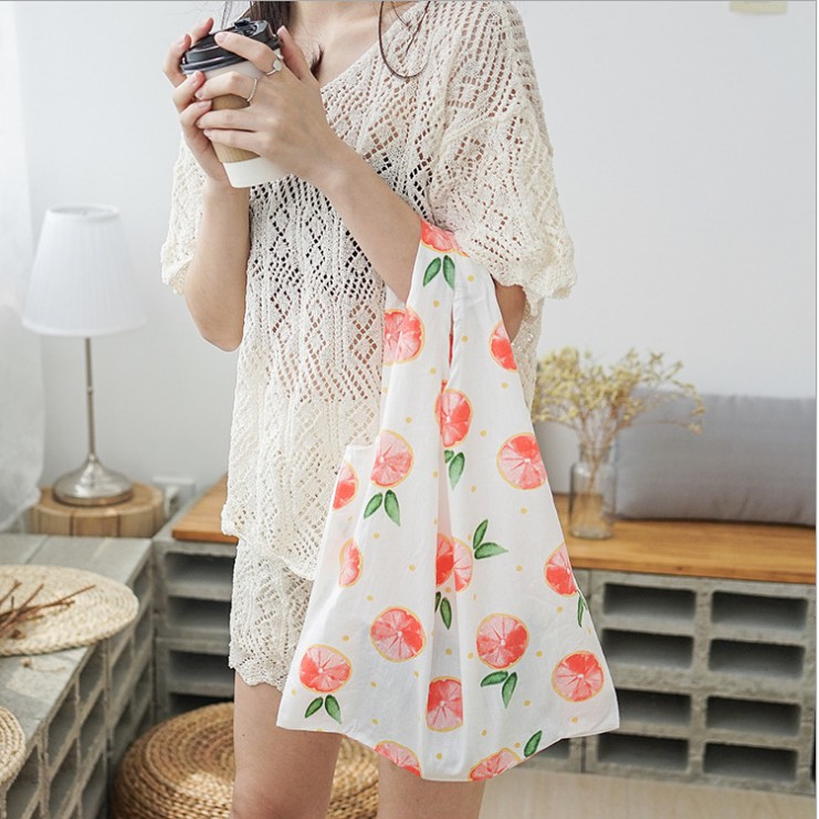 Túi vải họa tiết dễ thương TD035