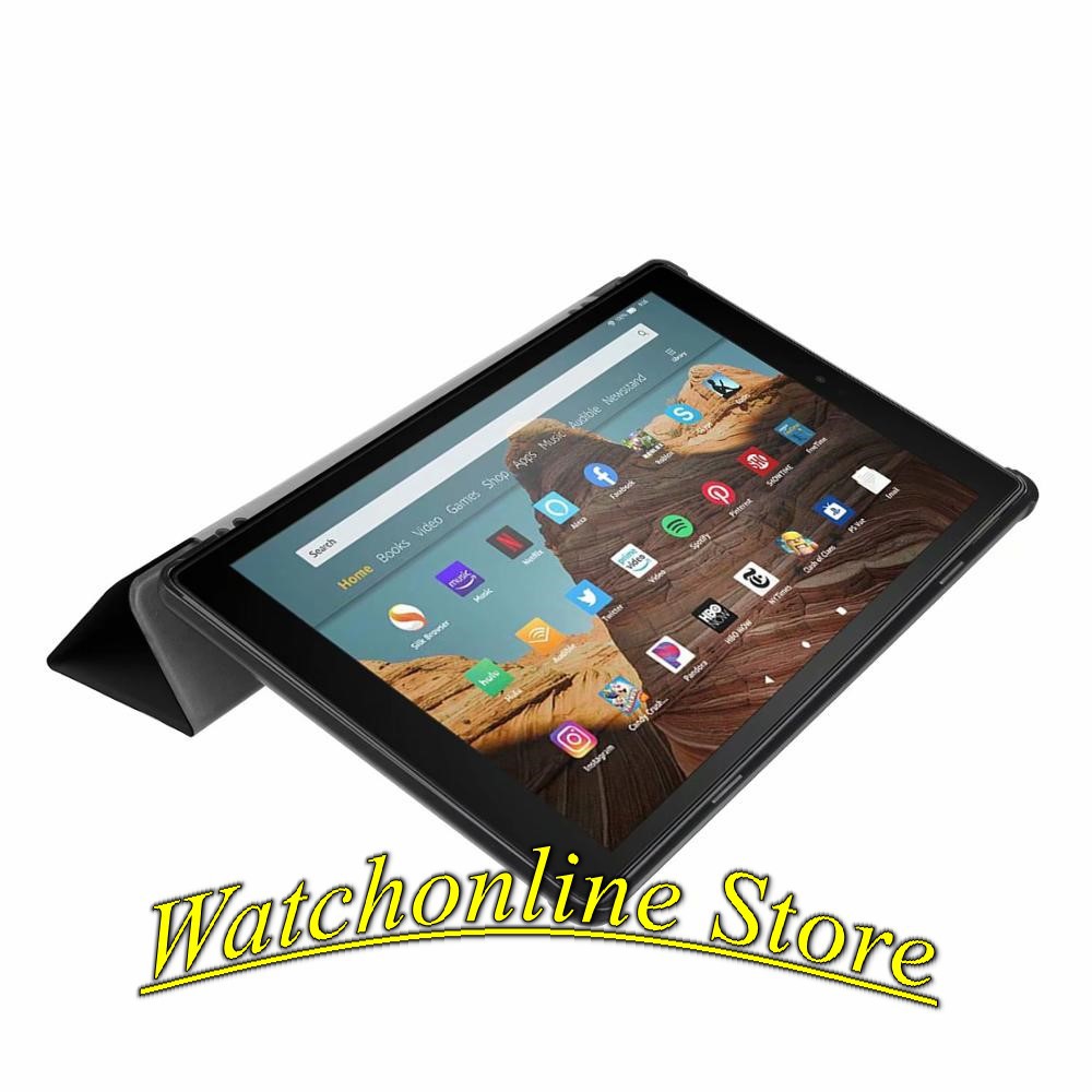 Bao da Amazon Kindle Fire HD10 2017 HD 10 2019 HD8 HD8 plus HD10 plus 2021 nắp nam châm có giá đỡ