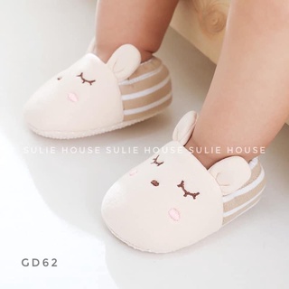 Giày tập đi cho bé trai bé gái GD62 – Giày bông hình thú cotton chống trượt