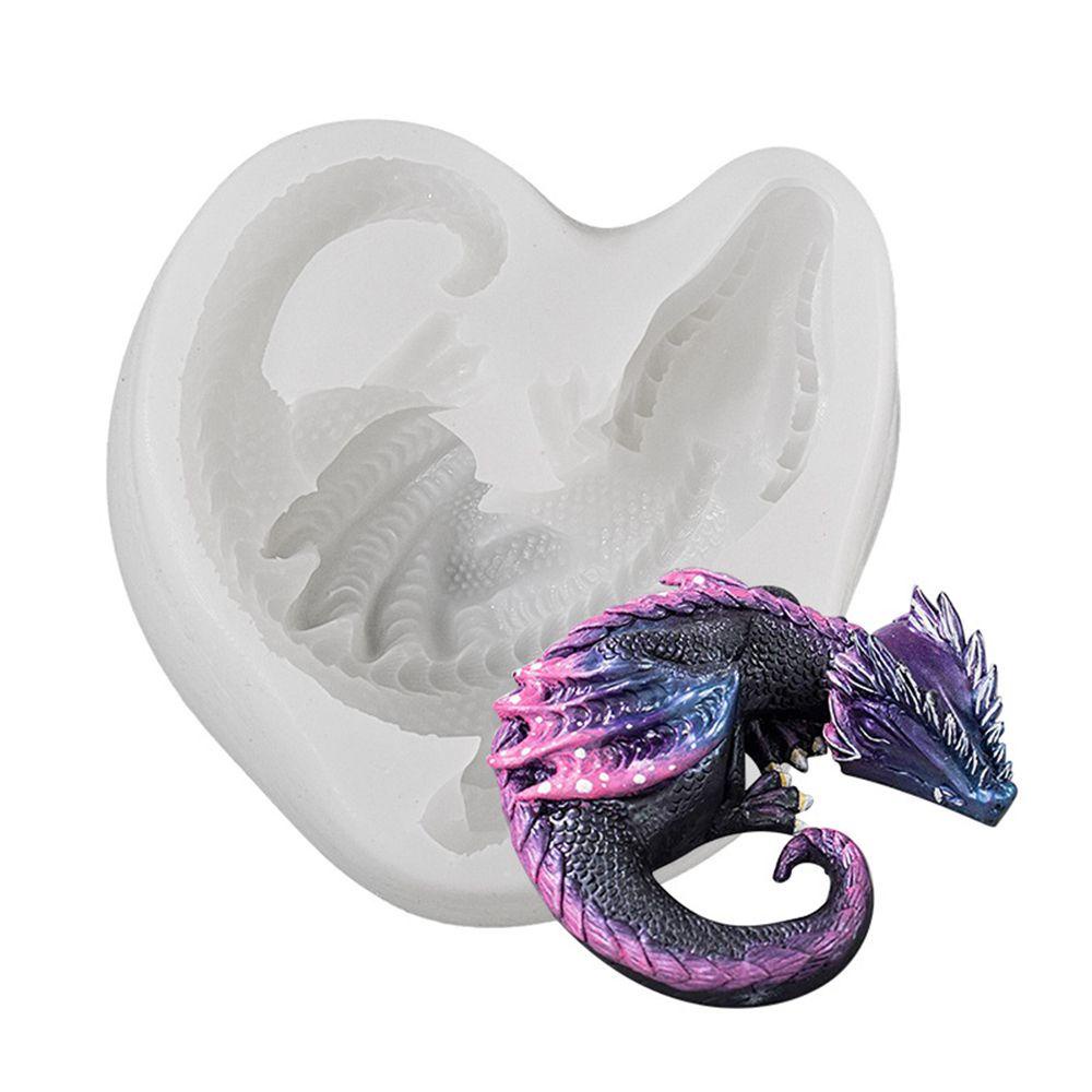 Khuôn Silicone Tạo Hình Rồng 3D Làm Đất Sét Thủ Công