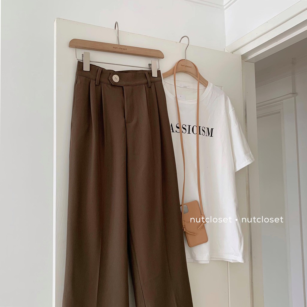 Quần ống suông 1 cúc to _ Q0049 | BigBuy360 - bigbuy360.vn