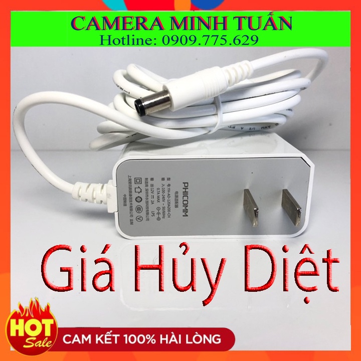 [Giá Sốc Giảm 50%] Nguồn Camera Phicomm 12V-1.5A,CHẤT LƯỢNG TUYỆT ĐỐI