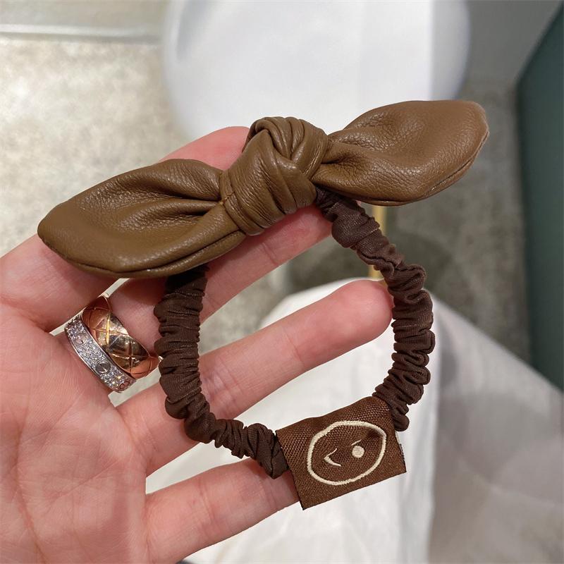 Dây Cột Tóc Xúc Xích Hình Mặt Cười Đơn Giản Thời Trang 2022