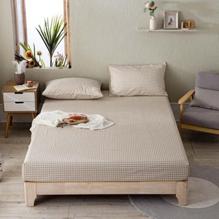 Ga gối cotton đũi vnxk kẻ - kẻ ô be