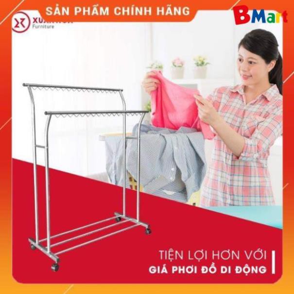 [FreeShip] Giàn Giá phơi quần áo inox Xuân Hòa, hàng chính hãng - BH 12 tháng  - BM