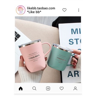 Tyeso mug có quai cầm 300ml + TICKER