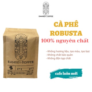 Cà phê Robusta rang mộc nguyên chất, đậm đà, chocolate, caramel - DAMREY COFFEE
