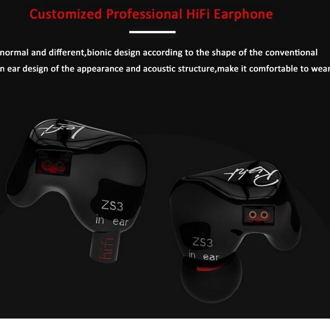 Tai Nghe Thể Thao Kz Zs3 Knowledge Kèm Mic Chính Hãng