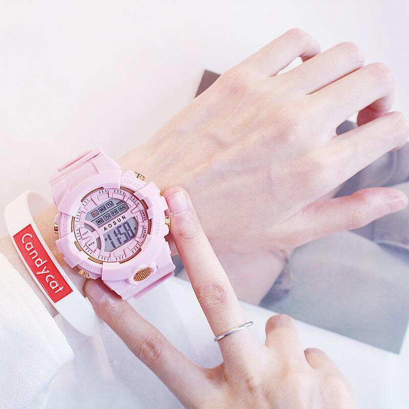 [Mã FAST10KT4 giảm 10K đơn bất kỳ] Đồng hồ điện tử nam nữ AOSUN Q121 mẫu mới tuyệt đẹp
