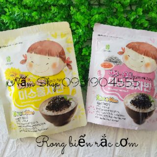 Rong biển rắc cơm em bé cười Hàn Quốc
