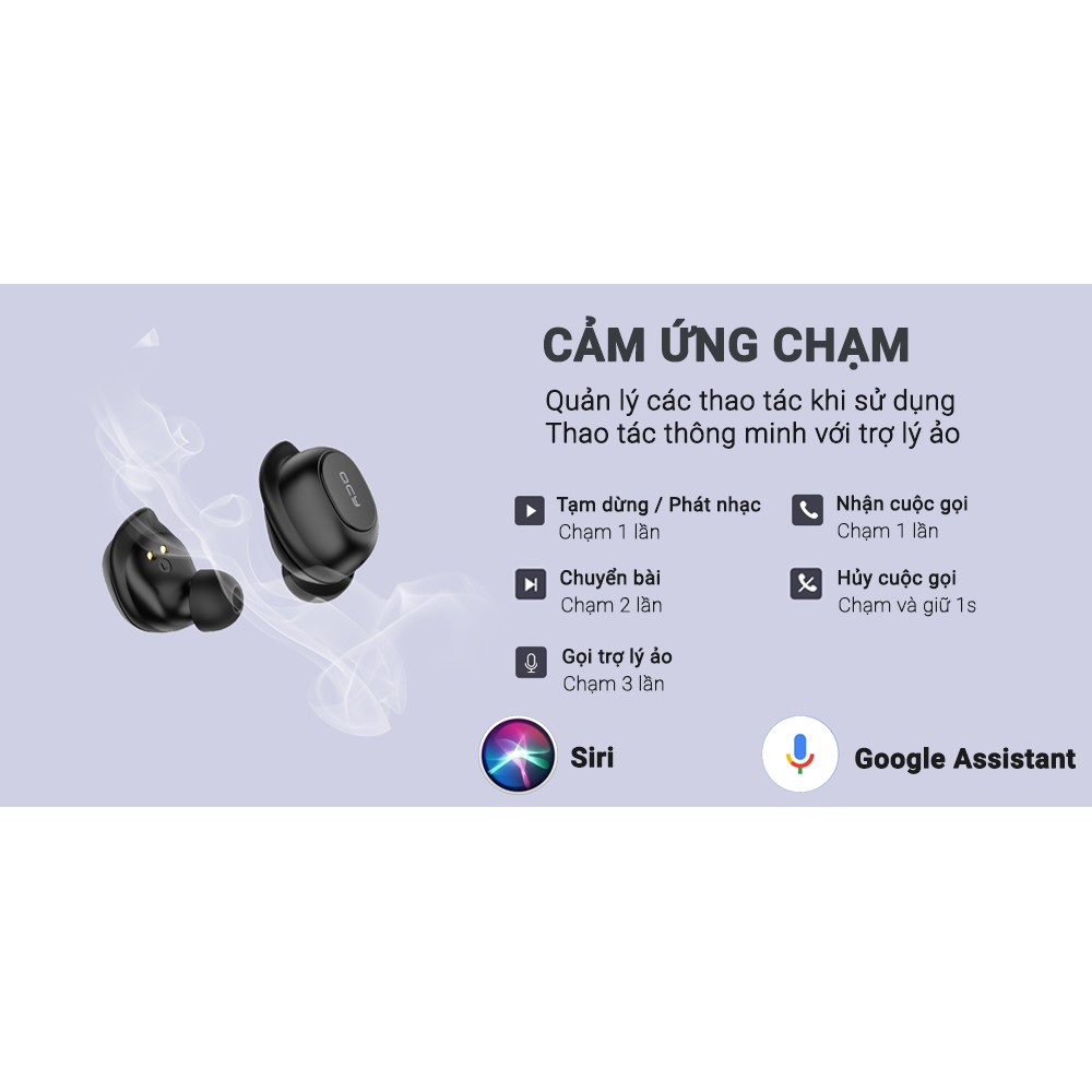 Tai nghe QCY T9 True Wireless Hàng Chính Hãng - SmartLink Bảo Hành 12 Tháng 1 đổi 1