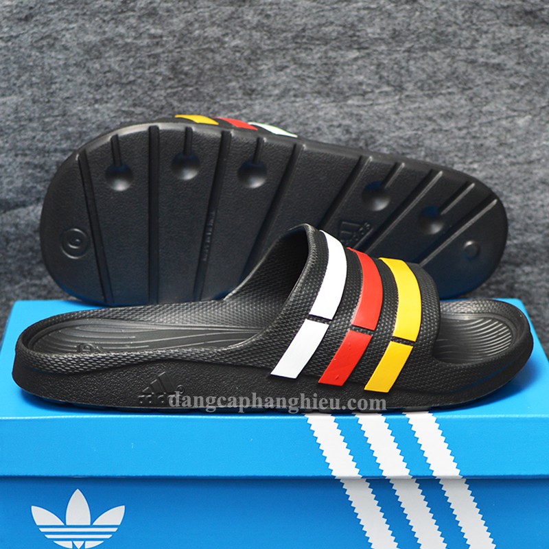 Dép Adidas Duramo chính hãng den trắng đỏ vàng