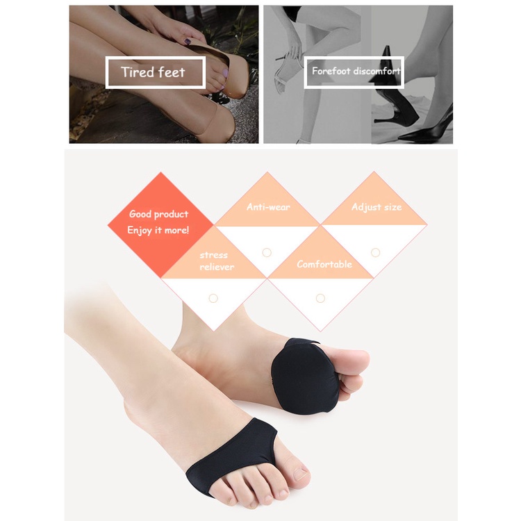 Cặp Đệm Silicone Lót Giày Giảm Đau Chân Thoáng Khí Giảm Đau