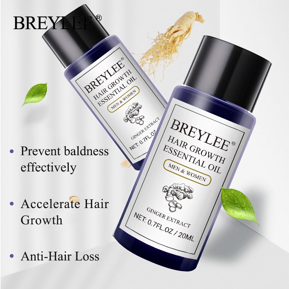 BREYLEE  2 Set Tinh dầu mọc tóc Chai Tinh Dầu Kích Mọc tóc