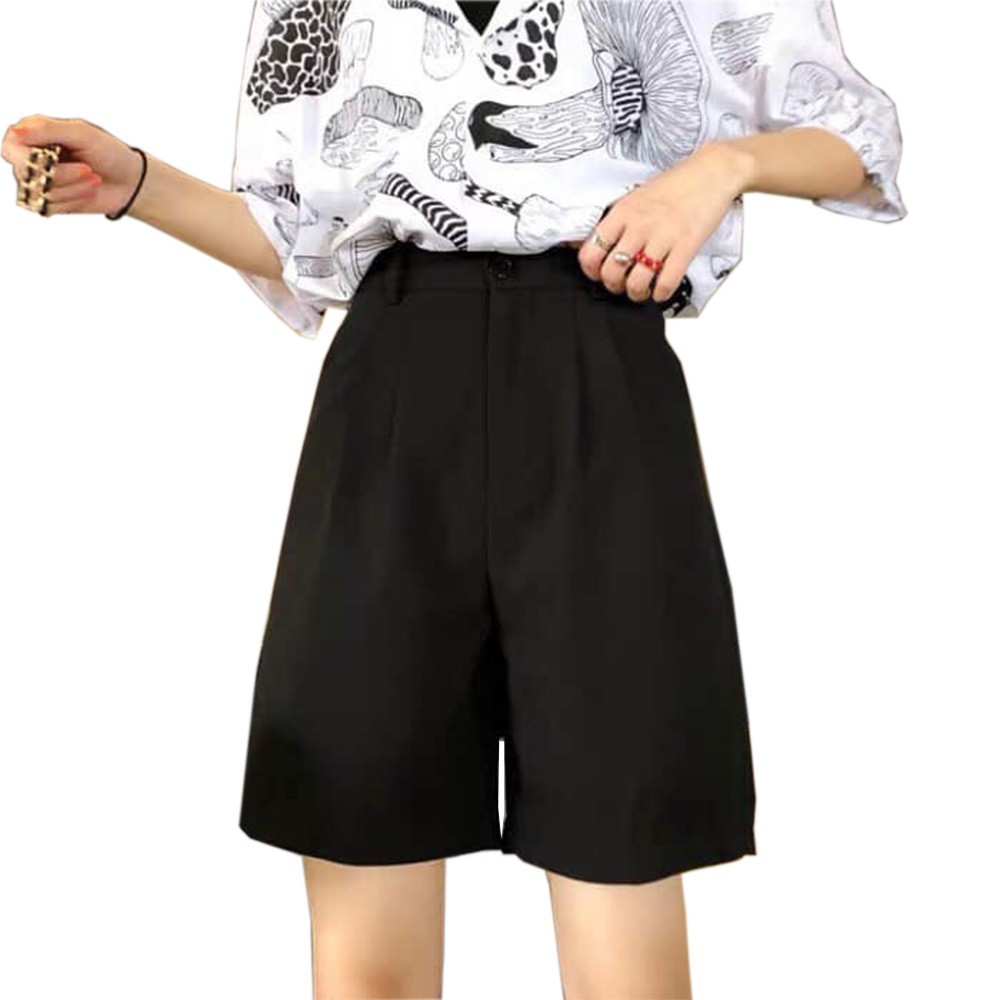 Quần short basic màu đen trắng nâu ghi dễ mix đồ M2066 Dora Style | BigBuy360 - bigbuy360.vn