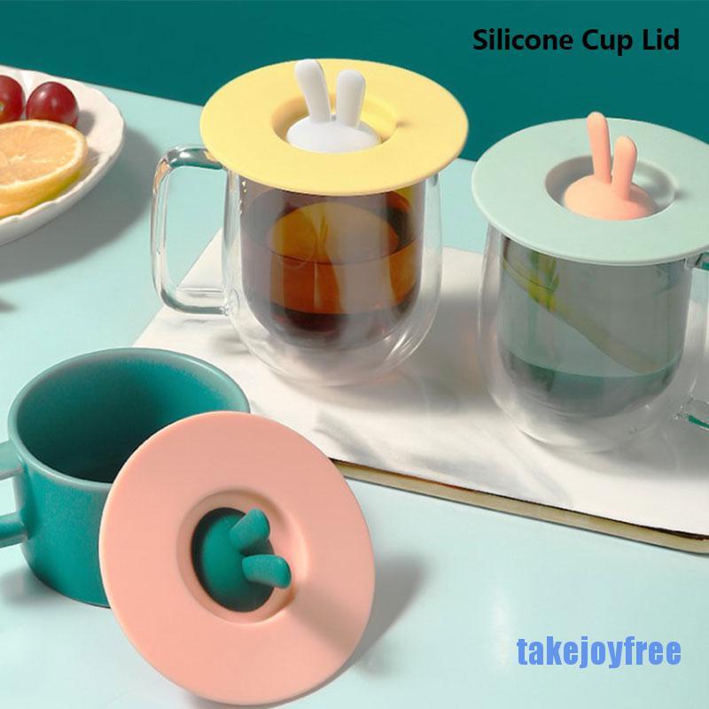 [takejoyfree 0527] Cup Cover Heat Resistant Silicone Dustproof Leakproof Reusable Eco-Cap Cover