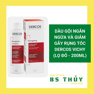 ✅[Chính Hãng] Dầu gội DERCOS ĐỎ - Vichy Dercos Technique Energising Stimulating Shampoo 200ml